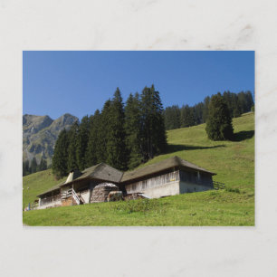 Carte Postale Chalets dans les Alpes suisses