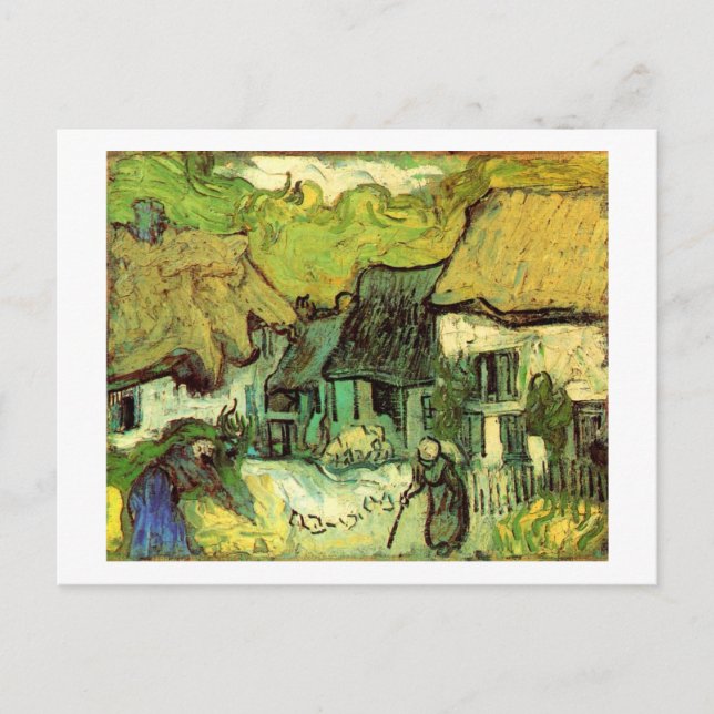 Carte Postale Chalets en Jorgus, Van Gogh Art (Devant)