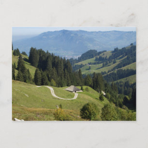 Carte Postale Chalets en Suisse