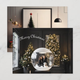 Carte Postale Chaleureux voeux et fête ! 🎄 Joyeux Noël