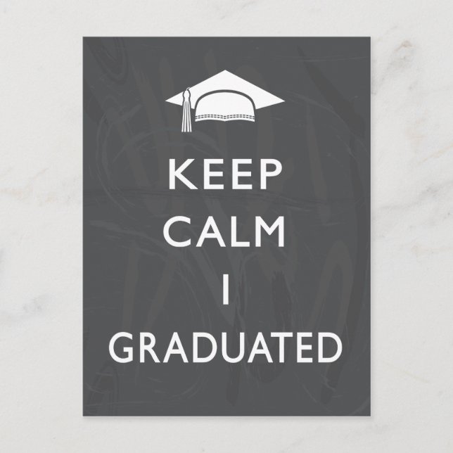Carte Postale Chalkboard Keep Calm (Devant)