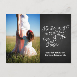 Carte Postale Chalkboard Merveilleux Temps De L'Année Script Pho