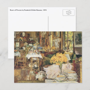 Carte Postale Chambre de fleurs par Childe Hassam, Beaux-arts vi