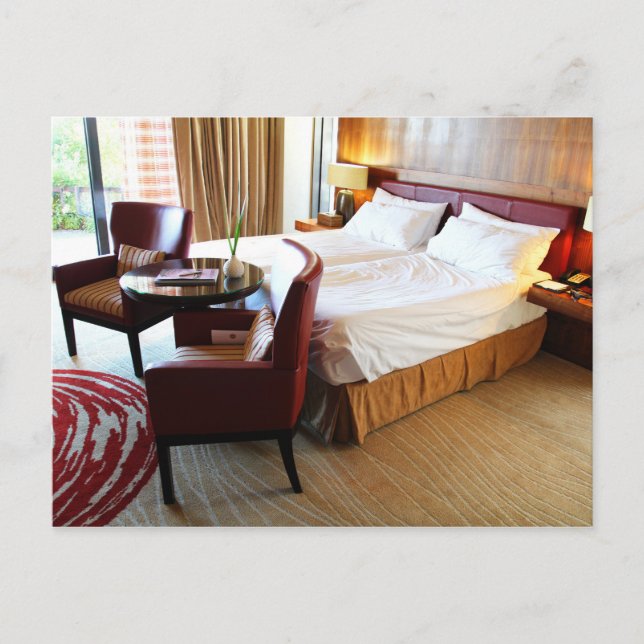 Carte Postale Chambre d'hôtel Luxueuse (Devant)