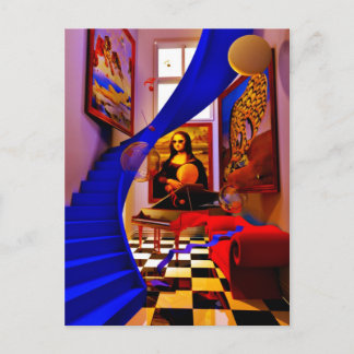 Carte Postale Chambre Mona lisa