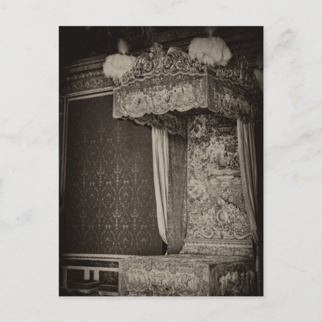 Carte Postale Chambre royale, Château Versailles (Devant)