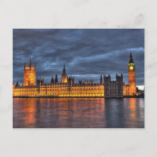 Carte postale Chambres du Parlement / Big Ben, Lon