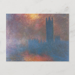 Carte Postale Chambres du Parlement, Londres par Claude Monet