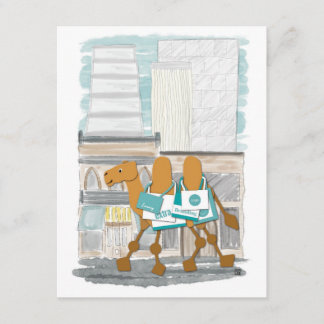 Carte postale Chameau de shopping par 10