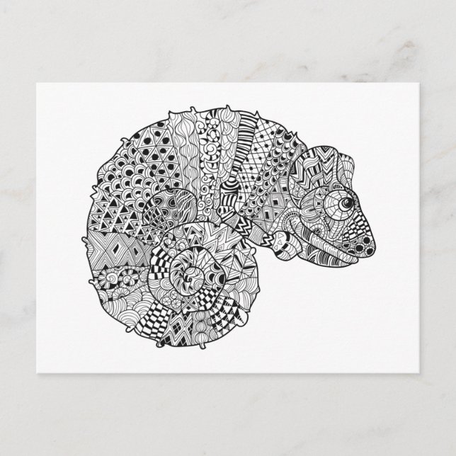 Carte Postale Chameleon 2 inspiré (Devant)