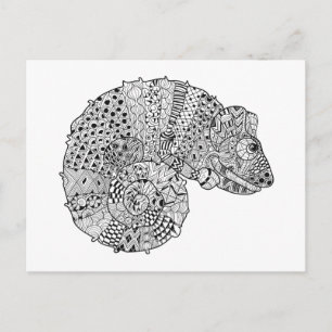 Carte Postale Chameleon 2 inspiré