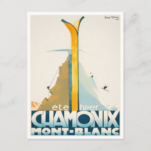Carte Postale Chamonix France voyage vintage (Devant)