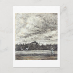 Carte Postale Champ avec Thunderstorm, Vincent van Gogh
