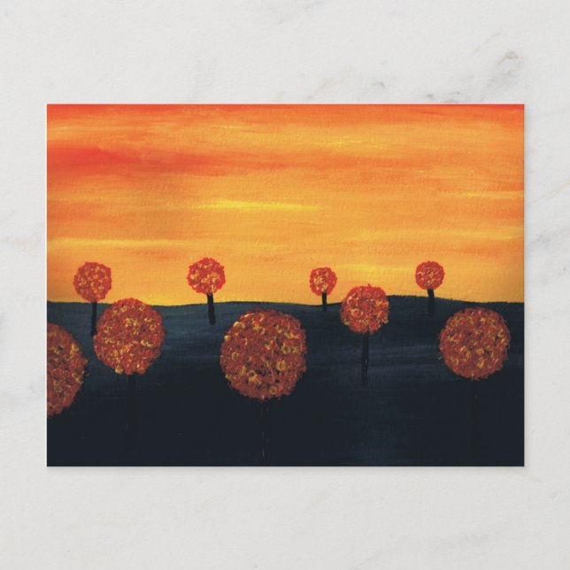 Carte Postale Champ d'arbres (Devant)