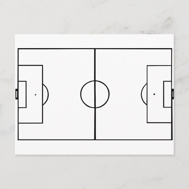 Carte Postale Champ de football (Devant)