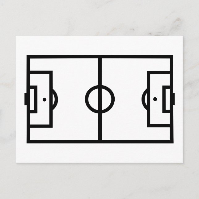 Carte Postale Champ de football (Devant)