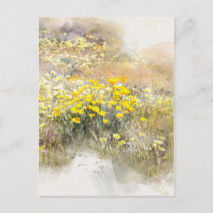 Carte Postale Champ de la PostCard de Poppies