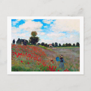 Carte Postale Champ de pavot, Monet