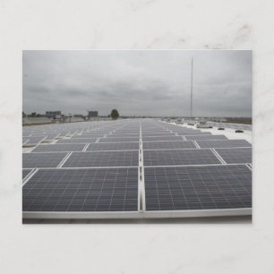Carte Postale Champ Panneau solaire