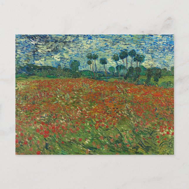 Carte Postale Champ Poppy | Vincent van Gogh (Devant)