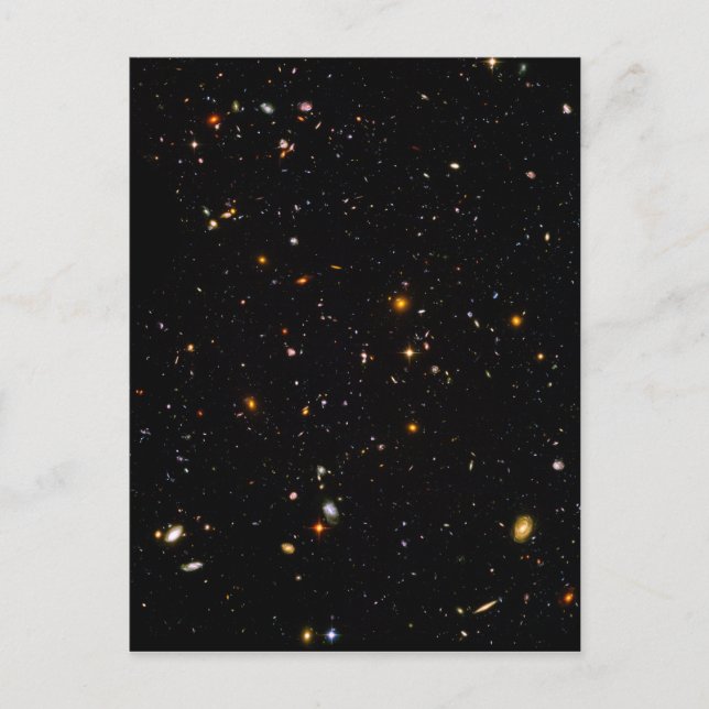 Carte Postale Champ ultra profond de Hubble (Devant)