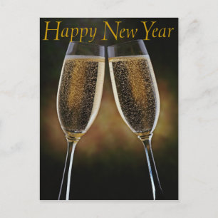 Carte postale Champagne Bonne Année