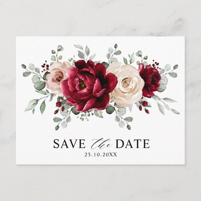 Carte Postale Champagne de Bourgogne Ivory Mauve Rose Enregistre (Devant)