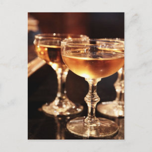 Carte Postale Champagne glass goltoast