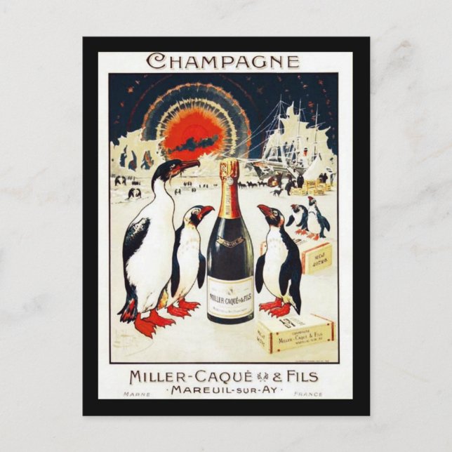 Carte Postale Champagne Miller-Caque & Fils (Devant)