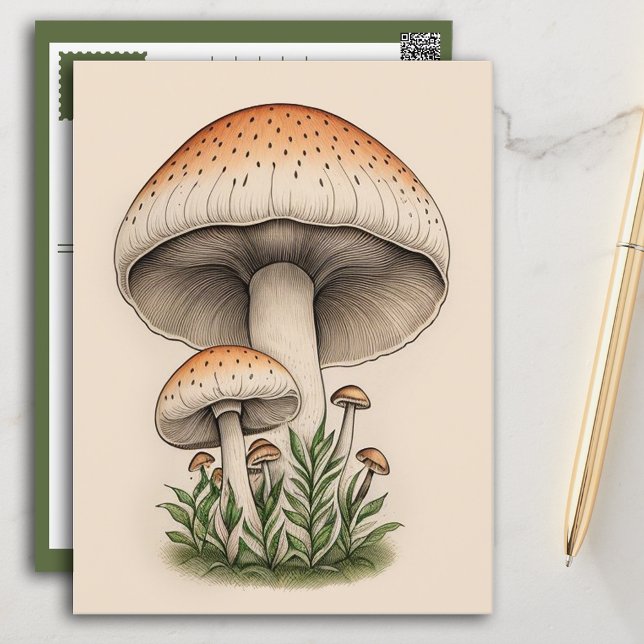 Carte Postale champignon (Créateur téléchargé)