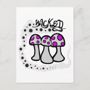 Carte Postale Champignon malin