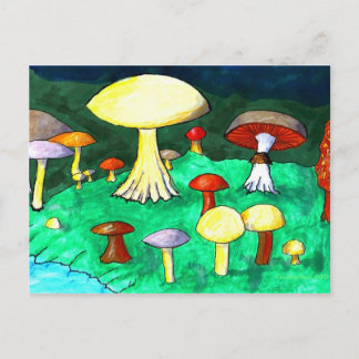 Carte Postale Champignons
