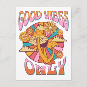 Carte Postale Champignons Good Vibes seulement