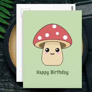 Carte Postale Champignons mignons