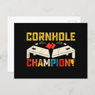 Carte Postale Champion Cornhole Amérique 4 juillet