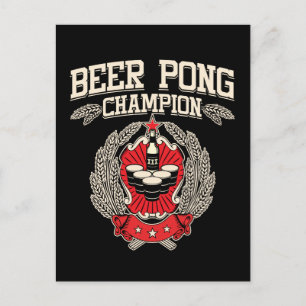 Carte Postale Champion de Beer Pong