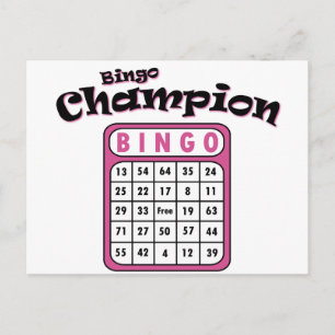 Carte Postale Champion de Bingo