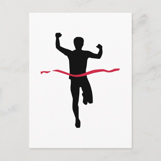 Carte Postale Champion du marathon (Devant)