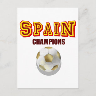 Carte Postale Champions du monde d'Espagne 2010