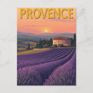 Carte Postale Champs de lavande de Provence