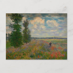 Carte Postale Champs de Pavot Claude Monet Art