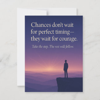 Carte Postale Chances de courage