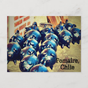 Carte Postale Chanchitos, Pomaire, Chili