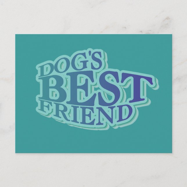 Carte Postale Chandails et cadeaux du meilleur ami du chien (Devant)