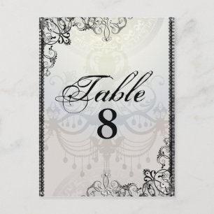 Carte Postale Chandelier élégant et parfums Numéro de tableau