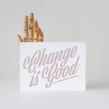Change is Good Moving Faire-part Postcard