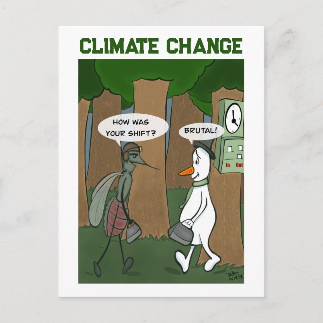 Carte postale Changement climatique (Devant)