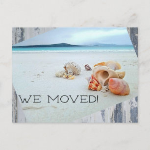 Carte Postale Changement d'adresse à la plage