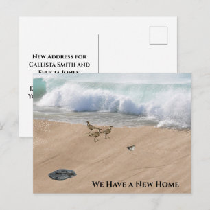 Carte Postale Changement d'adresse de scène de plage