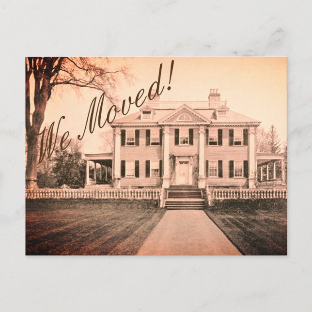 Carte Postale Changement d'adresse - La Maison de Maisons - (Devant)